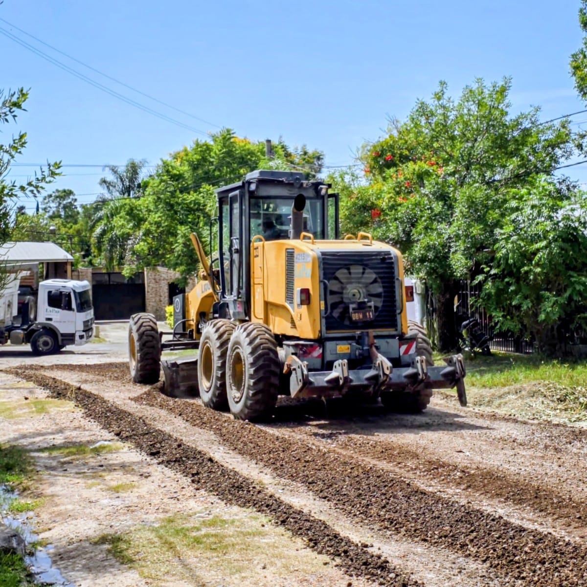 Avanzan las obras de mejora vial en el barrio Joaquín Orué